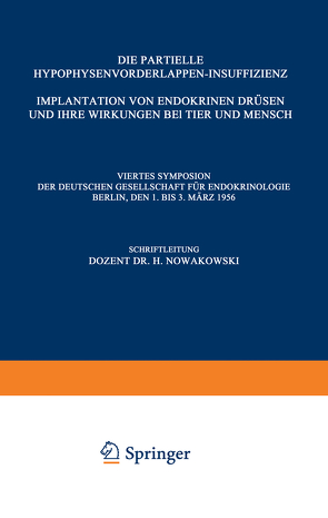 Die Partielle Hypophysenvorderlappen-Insuffizienz von Nowakowski,  Henryk