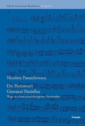 Die Partimenti Giovanni Paisiellos von Paraschivescu,  Nicoleta