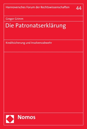 Die Patronatserklärung von Grimm,  Gregor