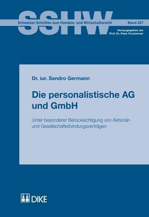 Die personalistische AG und GmbH von Germann,  Sandro