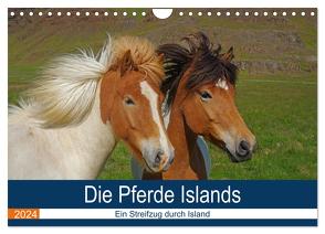 Die Pferde Islands – Ein Streifzug durch Island (Wandkalender 2024 DIN A4 quer), CALVENDO Monatskalender von Pantke,  Reinhard