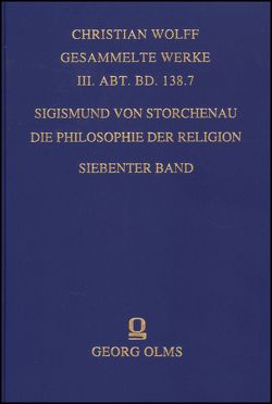 Die Philosophie der Religion. von Storchenau,  Sigismund von