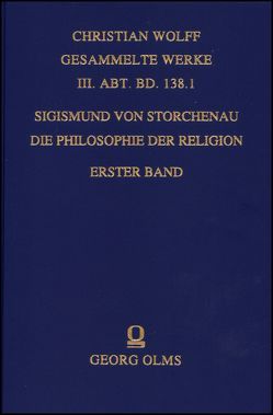 Die Philosophie der Religion von Storchenau,  Sigismund von