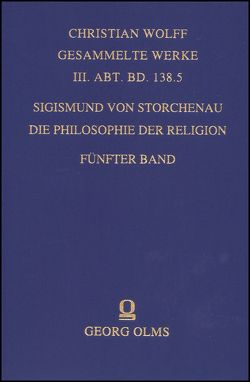 Die Philosophie der Religion. von Storchenau,  Sigismund von