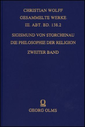 Die Philosophie der Religion. von Storchenau,  Sigismund von