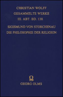 Die Philosophie der Religion. von Storchenau,  Sigismund von