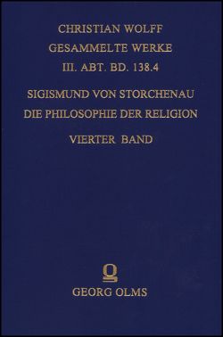 Die Philosophie der Religion. von Storchenau,  Sigismund von