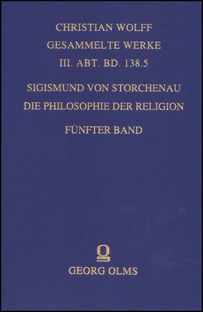 Die Philosophie der Religion. von Storchenau,  Sigismund von