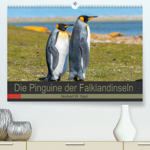 Die Pinguine der Falklandinseln (Premium, hochwertiger DIN A2 Wandkalender 2022, Kunstdruck in Hochglanz) von W. Saul,  Norbert
