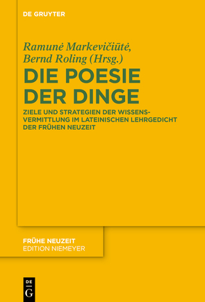 Die Poesie der Dinge von Markevičiūtė,  Ramunė, Roling,  Bernd