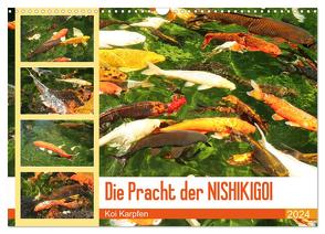 Die Pracht der NISHIKIGOI – Koi Karpfen (Wandkalender 2024 DIN A3 quer), CALVENDO Monatskalender von Lantzsch,  Katrin