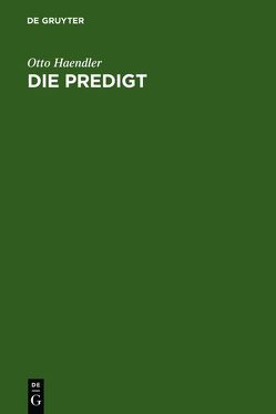 Die Predigt von Haendler,  Otto