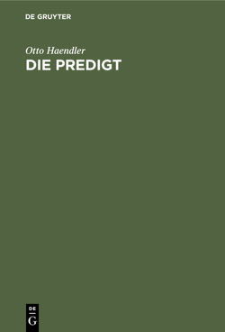 Die Predigt von Haendler,  Otto