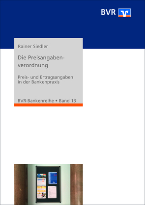 Die Preisangabenverordnung von Siedler,  Rainer