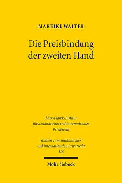 Die Preisbindung der zweiten Hand von Walter,  Mareike