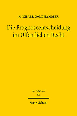 Die Prognoseentscheidung im Öffentlichen Recht von Goldhammer,  Michael