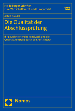 Die Qualität der Abschlussprüfung von Gundel,  Astrid