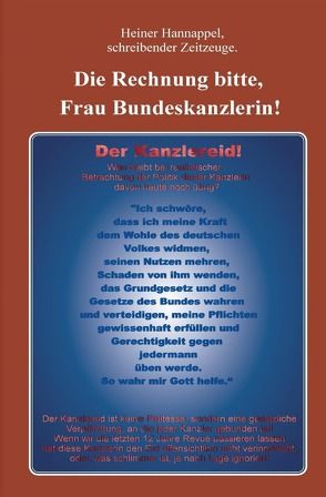 Die Rechnung bitte, Frau Bundeskanzlerin! von Hannappel,  Heiner