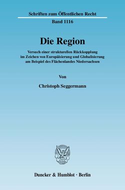 Die Region. von Seggermann,  Christoph