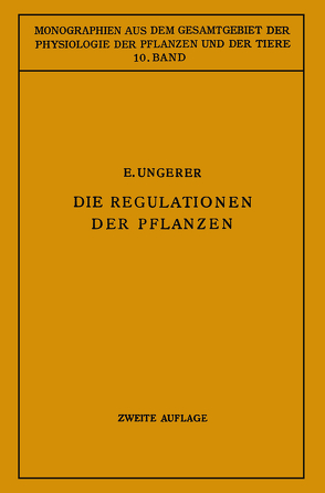 Die Regulationen der Pflanzen von Roux,  NA, Ungerer,  E.