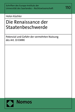 Die Renaissance der Staatenbeschwerde von Küchler,  Helen