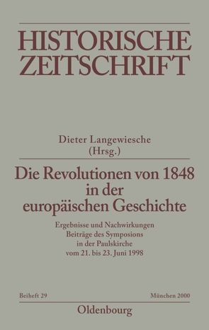 Die Revolutionen von 1848 in der europäischen Geschichte von Langewiesche,  Dieter