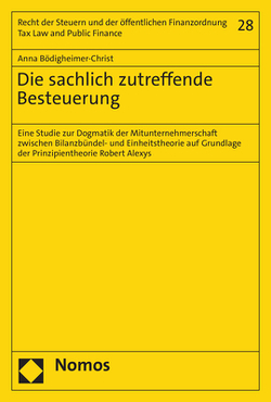 Die sachlich zutreffende Besteuerung von Bödigheimer-Christ,  Anna