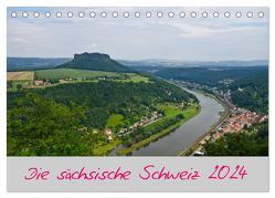 Die sächsische Schweiz 2024 (Tischkalender 2024 DIN A5 quer), CALVENDO Monatskalender von Weirauch,  Michael
