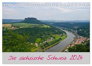 Die sächsische Schweiz 2024 (Tischkalender 2024 DIN A5 quer), CALVENDO Monatskalender von Weirauch,  Michael