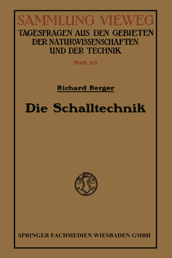 Die Schalltechnik von Berger,  Richard