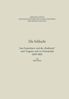 Die Schlucht von Rothe,  Hans