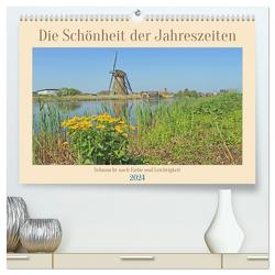 Die Schönheit der Jahreszeiten, Sehnsucht nach Farbe und Leichtigkeit (hochwertiger Premium Wandkalender 2024 DIN A2 quer), Kunstdruck in Hochglanz von Junghanns,  Konstanze