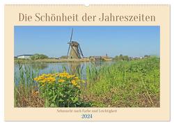 Die Schönheit der Jahreszeiten, Sehnsucht nach Farbe und Leichtigkeit (Wandkalender 2024 DIN A2 quer), CALVENDO Monatskalender von Junghanns,  Konstanze