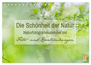 Die Schönheit der Natur – Naturfotografie-Kalender mit Foto- und Kreativübungen (Tischkalender 2024 DIN A5 quer), CALVENDO Monatskalender von Mänz,  Jana