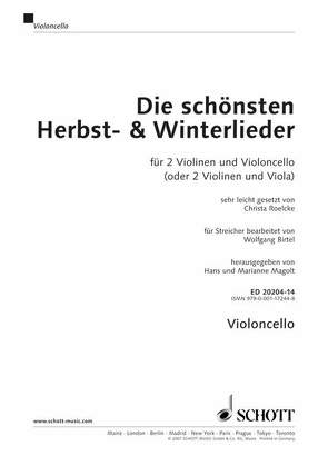 Die schönsten Herbst- und Winterlieder von Birtel,  Wolfgang, Magolt,  Hans, Magolt,  Marianne, Roelcke,  Christa