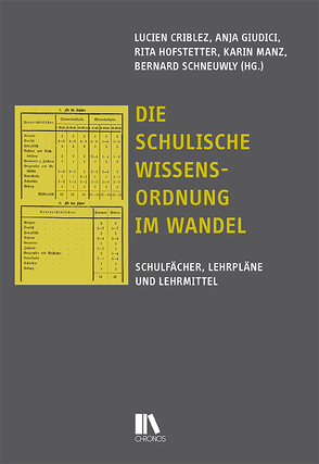 Die schulische Wissensordnung im Wandel von Criblez,  Lucien, Giudici,  Anja, Hofstetter,  Rita, Manz,  Karin, Schneuwly,  Bernard