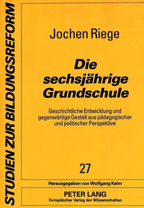 Die sechsjährige Grundschule von Riege,  Jochen