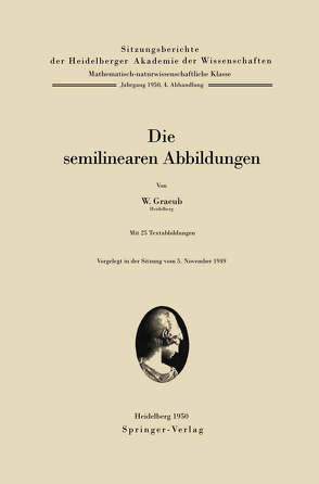 Die semilinearen Abbildungen von Graeub,  W.