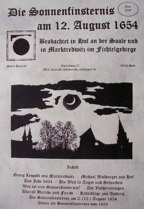 Die Sonnenfinsternis am 12. August 1654 von Heinrich,  Stefan