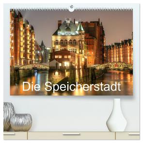 Die Speicherstadt (hochwertiger Premium Wandkalender 2024 DIN A2 quer), Kunstdruck in Hochglanz von Hasche,  Joachim