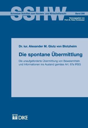 Die spontane Übermittlung von Glutz von Blotzheim,  Alexander M