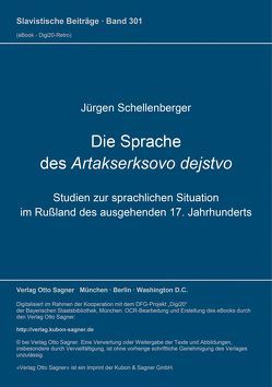 Die Sprache des Artakserksovo dejstvo von Schellenberger,  Jürgen