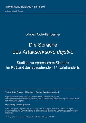 Die Sprache des Artakserksovo dejstvo von Schellenberger,  Jürgen