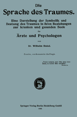 Die Sprache des Traumes von Stekel,  Wilhelm