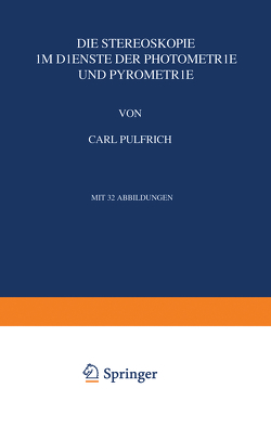 Die Stereoskopie von Pulfrich,  Carl