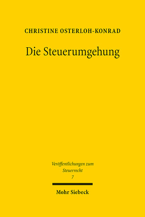 Die Steuerumgehung von Osterloh-Konrad,  Christine