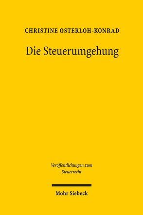 Die Steuerumgehung von Osterloh-Konrad,  Christine