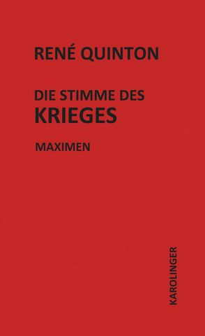 Die Stimme des Krieges von Langendorf,  Jean-Jacques, Quinton,  René, Winterer,  Ottohans