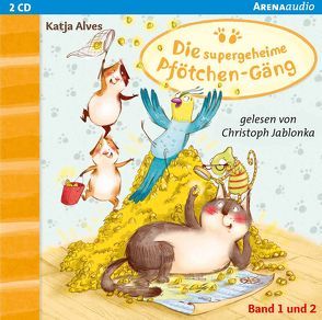 Die supergeheime Pfötchen-Gäng (1&2). Der Zwei-Millionen-Körner Schatz. Die geheimnisvolle Glückskatze von Alves,  Katja, Jablonka,  Christoph