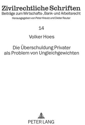 Die Überschuldung Privater als Problem von Ungleichgewichten von Hoes,  Volker